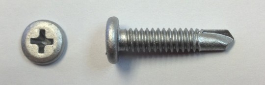 Self Drilling Wafer Head Screw #10-16 x 1-1/4 Wood to Metal - Self Tapping Tek Screw Star/Torx Drive (1 Pound - 118 Approx. Screw Count)